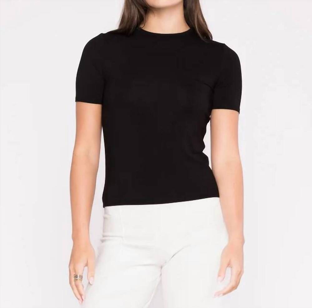 NEW RIPLEY RADER fitted short sleeve t-shirt in black